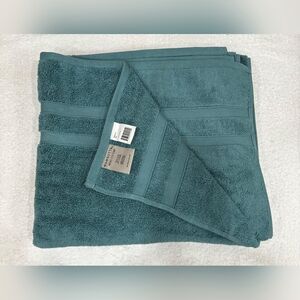 Wamsutta Turkish Micro Cotton Teal Bath Towel/Size 76cm X 142cm/ NWOT